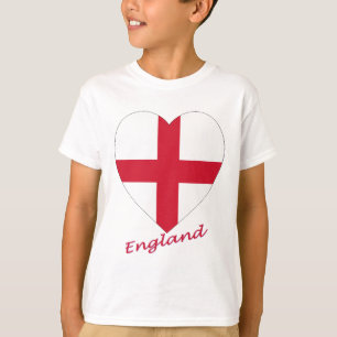 Het Hart van de Vlag van Engeland T-shirt