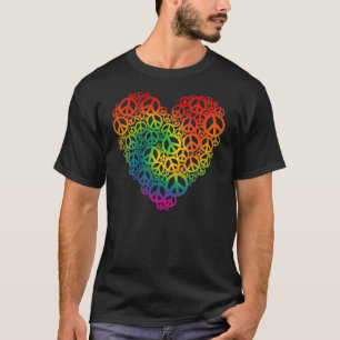 Het Hart van de Vrede van de regenboog T-shirt