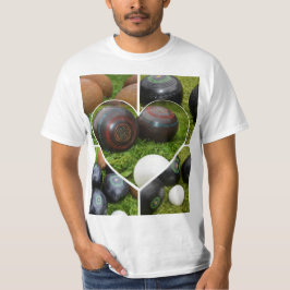 Het hart van gazon kommen: een  fotocollage t-shirt