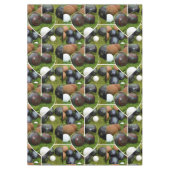 Het hart van gazon kommen: een  fotocollage tafelkleed (Voorkant)