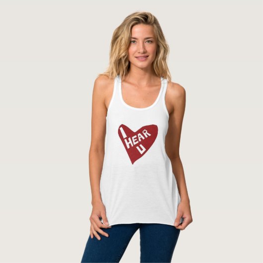 het hart van het hart tanktop (Volledige Voorkant)