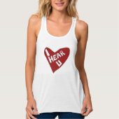 het hart van het hart tanktop (Voorkant)