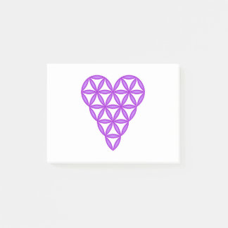 Het hart van het leven - Paars/3D. Post-it® Notes