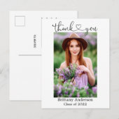 Het Hart van het Manuscript van Calligrafie Afstud Briefkaart (Voorkant / Achterkant)