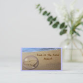 Het Hart van het strand in de Zand Visitekaartje (Staand voorkant)