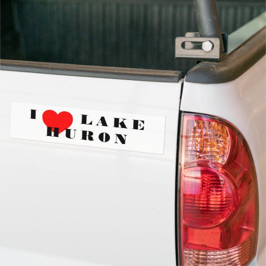 Het hart van Huron Bumpersticker (Op Truck)
