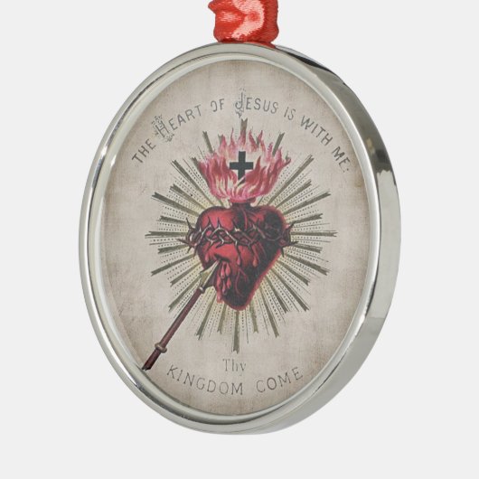 Het hart van Jezus Ornament (Links)