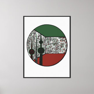 Het hart van Koeweit Canvas Afdruk