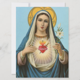 Het hart van Mary Our Lady Heilige Maria Moeder va Kaart