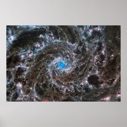 Het hart van Messier 74 Poster (Voorkant)
