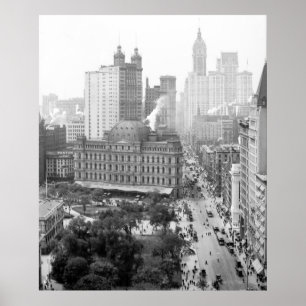 Het hart van New York City: 1908 Poster