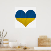 Het hart van Oekraïne Poster (Keuken)