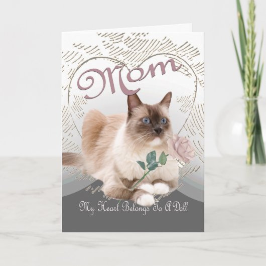 Het hart van Ragdoll behoort tot een pop Kaart (Voorkant)