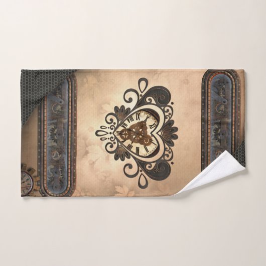Het hart van steampunk bad handdoek (Handdoek)