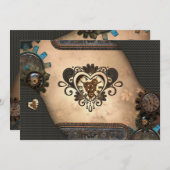 Het hart van steampunk kaart (Voorkant / Achterkant)