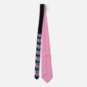 Het hart van Trans Pride Necktie Stropdas (Achterkant)