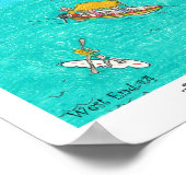 Het hart van West End #4, Roatan, Honduras Poster (Hoek)