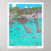 Het hart van West End, #8, Roatan, Honduras