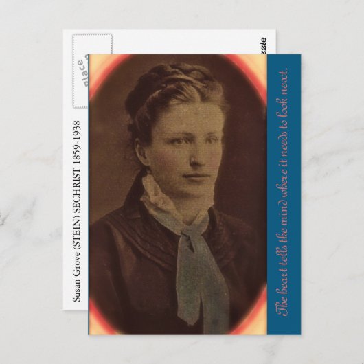 Het hart vertelt de geest waar hij moet kijken... briefkaart (Voorkant / Achterkant)