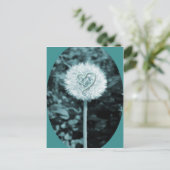 Het hartbloem van Herz blume Briefkaart (Staand voorkant)