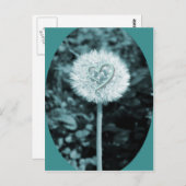 Het hartbloem van Herz blume Briefkaart (Voorkant / Achterkant)