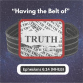 Het hebben van de Belt van de Waarheid - Vinyl Sti Sticker (Voorkant)