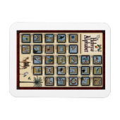 Het Hebreeuwse alfabet Magnet Magneet (Horizontaal)