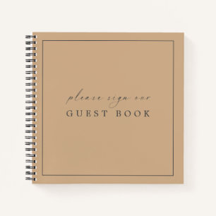 Het hedendaagse Elegant Guest Book for Weddings Notitieboek