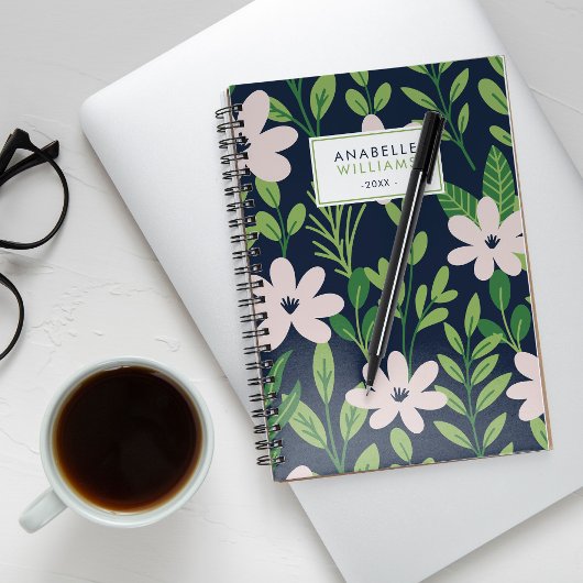 Het hedendaagse Floral Pattern Gepersonaliseerd Planner