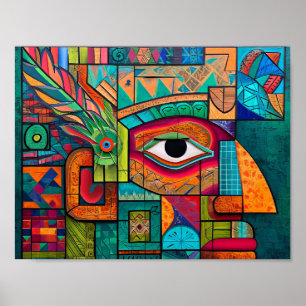 Het hedendaagse Maya-visioen: Abstracte tijdperken Poster