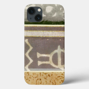 Het hedendaagse Tribale Patroonschilderen iPhone 13 Hoesje