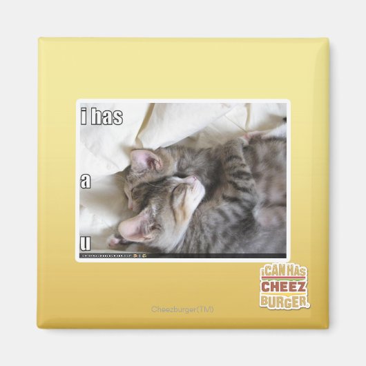 Het heeft een U Magneet (Voorkant)