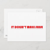 het heeft geen zin briefkaart (Voorkant / Achterkant)