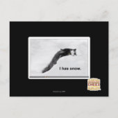 Het heeft sneeuw. briefkaart (Voorkant)
