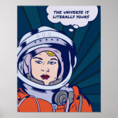 Het heelal is jouw inspirerend poster (Voorkant)