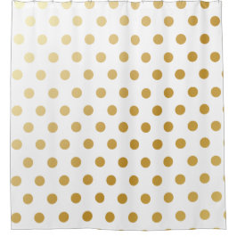 Het heerlijke patroon van metalen goudstippen douchegordijn