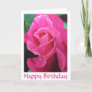 Het heerlijke Roze Gelukkige wenskaart van de Kaart