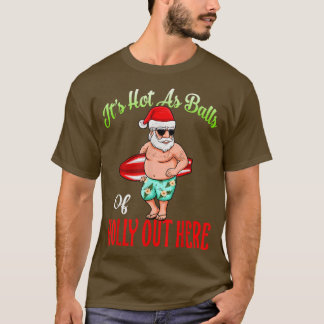 Het heet als bolwerk van Holly Hawaiian Kerstmis i T-shirt