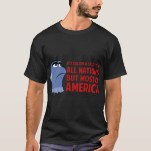 Het heet een groet voor alle naties, maar meestal t-shirt