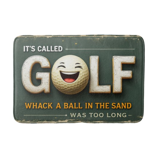 Het heet Golf Funny Badkamer Decor Badmat (Voorkant)