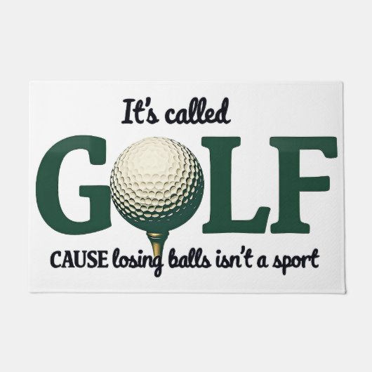 Het heet Golf Funny Outside Deurmat (Voorkant)
