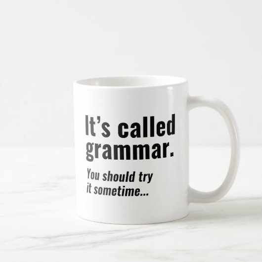 Het heet Grammar Koffiemok (Rechts)