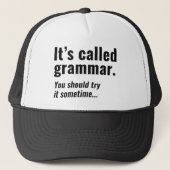 Het heet Grammar Trucker Pet (Voorkant)