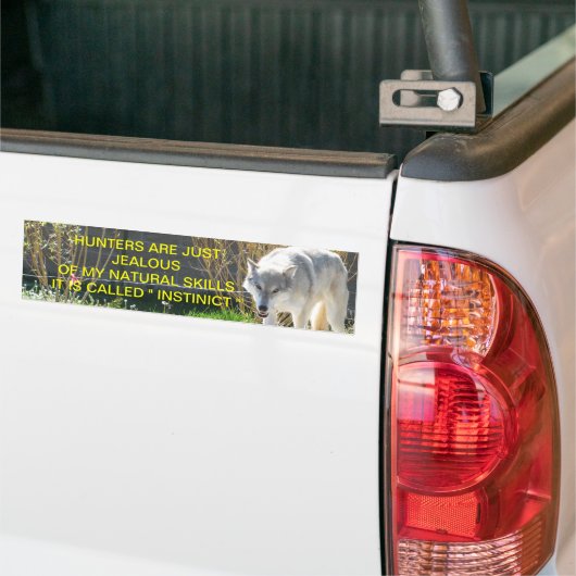Het heet instinct bumpersticker (Op Truck)