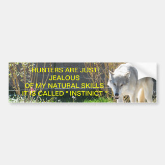 Het heet instinct bumpersticker