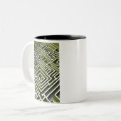 Het heggendoolhof tweekleurige koffiemok (Voorkant links)