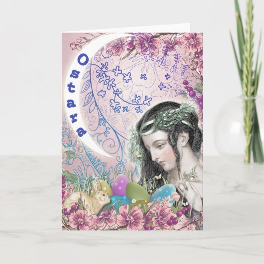 Het Heidense Wenskaart van Ostara Feestdagen Kaart (Voorkant)