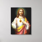 Het Heilig Hart van Jezus Christus Canvas Afdruk (Voorkant)