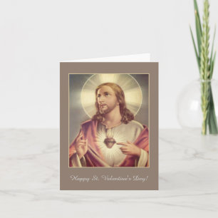 Het Heilig Hart van Jezus Hart Valentijn Feestdagen Kaart