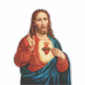 Het Heilig Hart van Jezus Sticker (Voorkant)